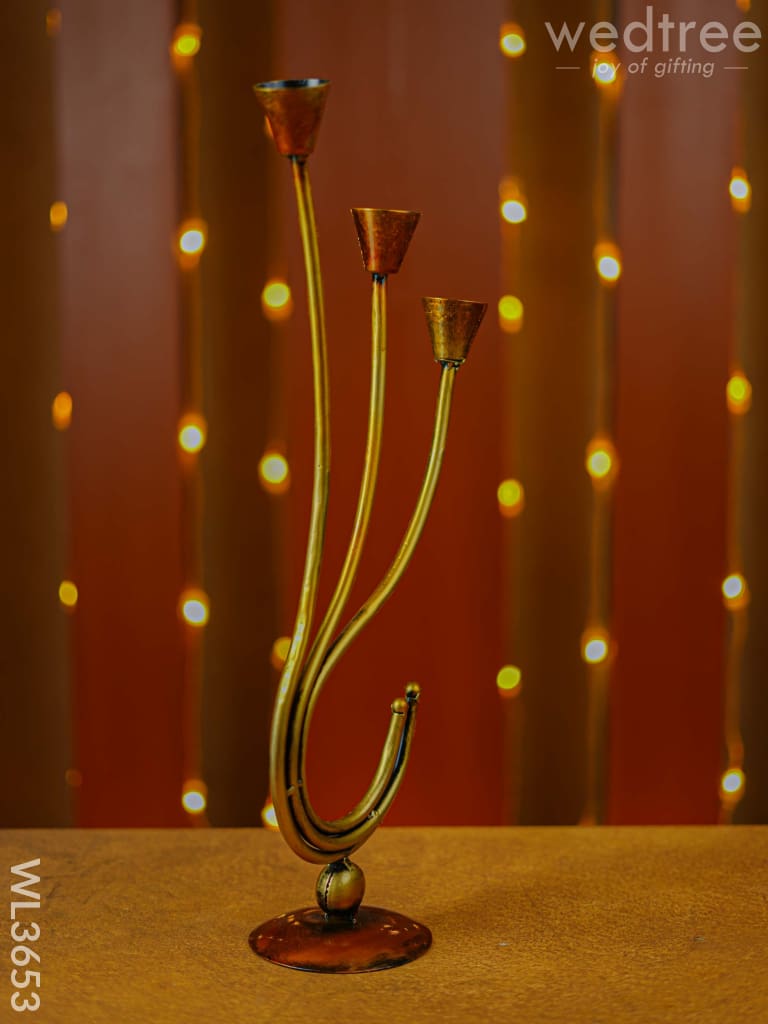 Metal Decorative Candle Holder - Wl3653 Decor Utility