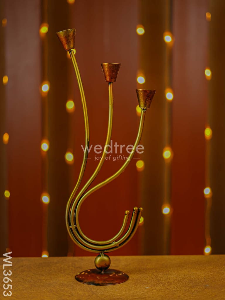 Metal Decorative Candle Holder - Wl3653 Decor Utility