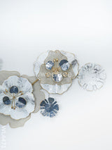 Metal Decorative Flowers Wall Hanging - Wl4471 Decor