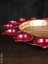 Metal Diya Urli - 16 Inches Wl1953 Decor