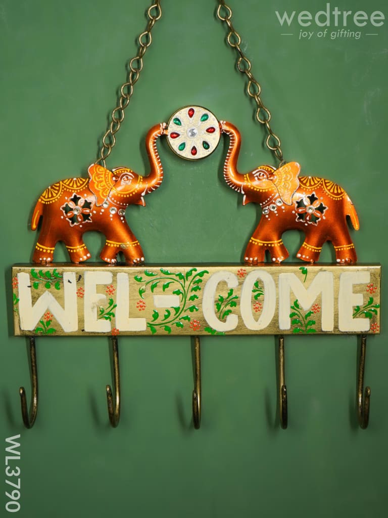 Metal Elephant Wall Hanging Key Hanger - Wl3790 Decor Utility