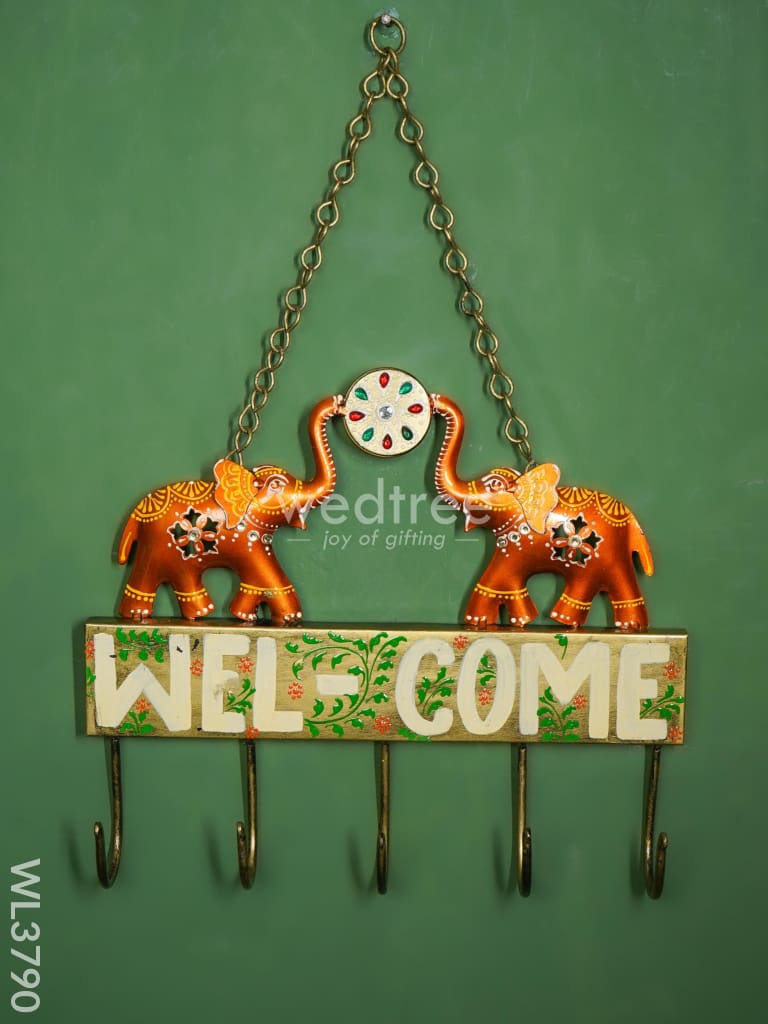 Metal Elephant Wall Hanging Key Hanger - Wl3790 Decor Utility