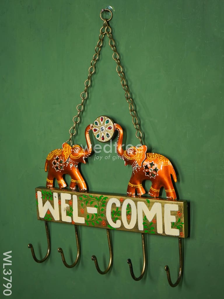 Metal Elephant Wall Hanging Key Hanger - Wl3790 Decor Utility