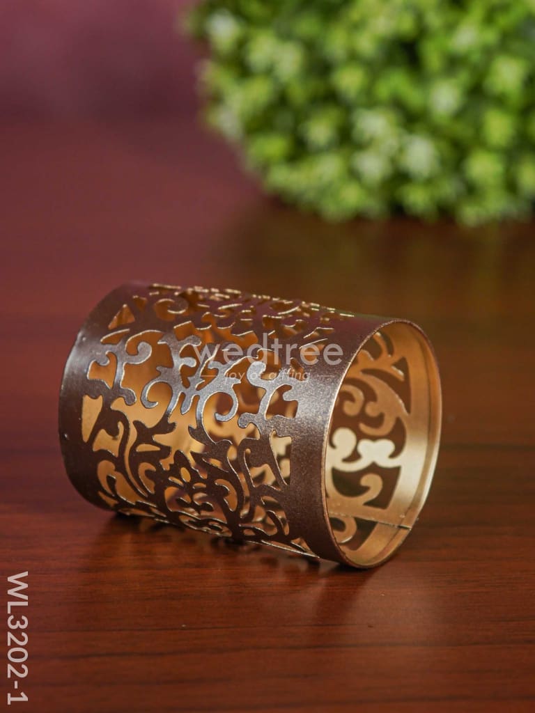 Metal Engraved Votives Set Of - 4 Wl3202-1 Candles And Votives