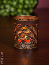 Metal Engraved Votives Set Of - 4 Wl3202-2 Candles And Votives