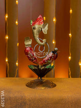 Metal Ganesha T Light Holder - Wl3539 Candles & Votives