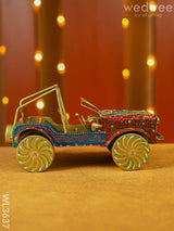 Metal Handpainted Jeep - Wl3637 Decor Showpiece