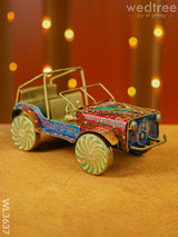 Metal Handpainted Jeep - Wl3637 Decor Showpiece