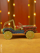 Metal Handpainted Jeep - Wl3637 Decor Showpiece