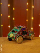 Metal Handpainted Jeep - Wl3643 Decor Showpiece