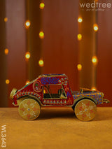 Metal Handpainted Jeep - Wl3643 Decor Showpiece