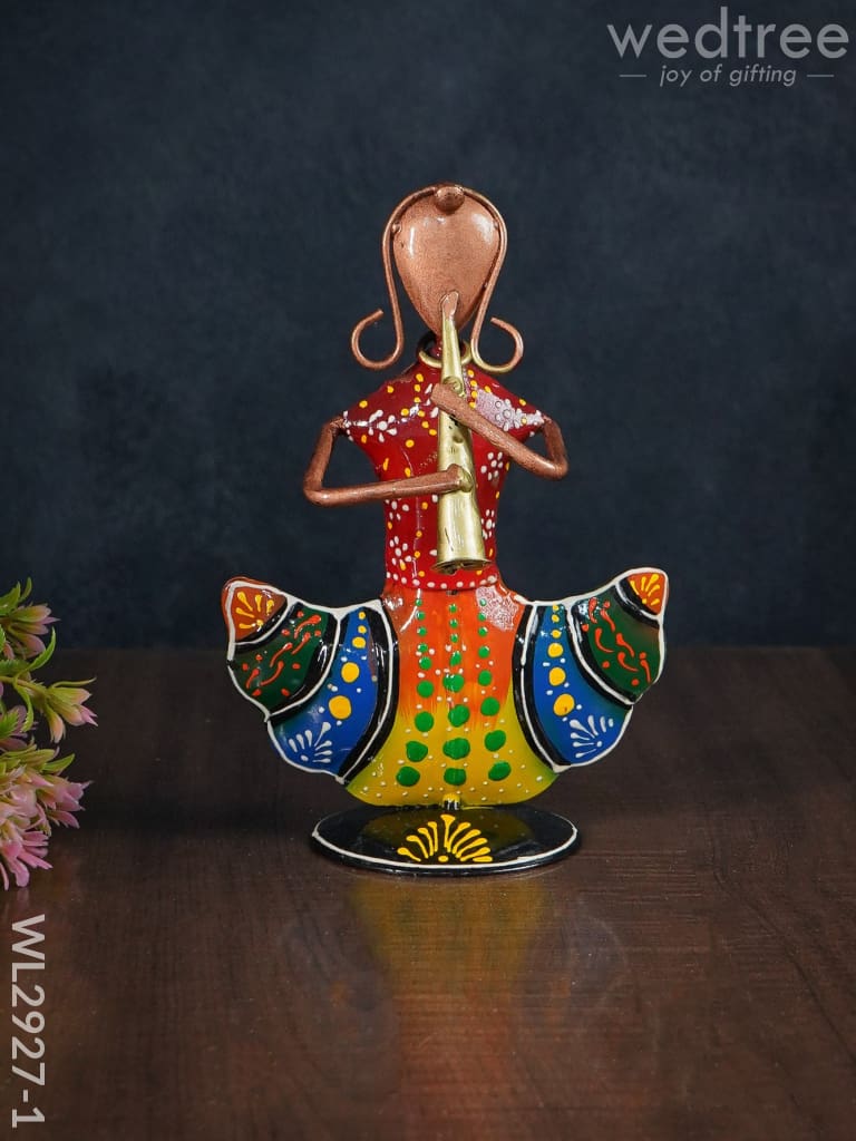 Metal Handpainted Musicians - Set Of 3 Wl2927 Decor Showpiece