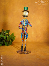 Metal Handpainted Musicians With Instruments - Wl3857 Decor Showpiece