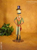 Metal Handpainted Musicians With Instruments - Wl3857 Decor Showpiece