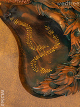 Metal Handpainted Peacock Tray - Wl3563 Decor Showpiece