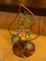 Metal Leaf Shaped Candle Holder - Wl3527 Candles & Votives