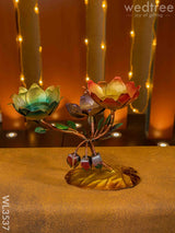 Metal Lotus Candle Holder - Wl3537 Candles & Votives