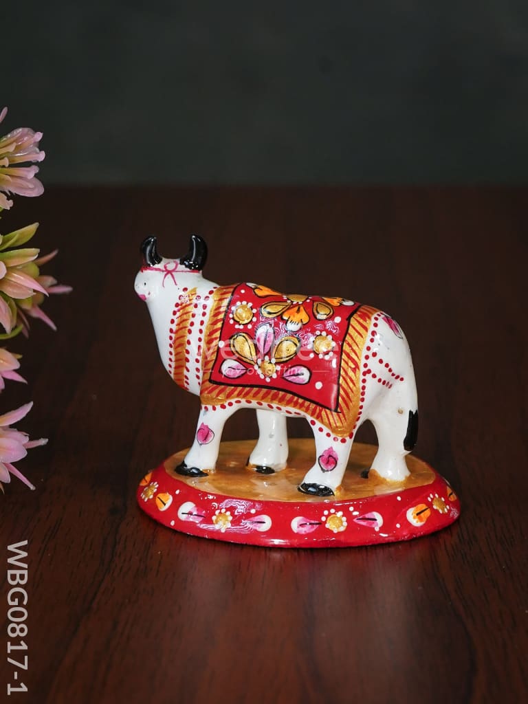 Metal Meenakari Cow - Wbg0817-1 Home Decors