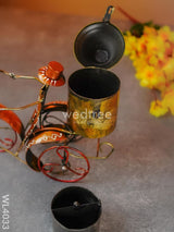 Metal Milkman On Cycle - Wl4033 Decor Showpiece