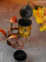 Metal Milkman On Cycle - Wl4033 Decor Showpiece