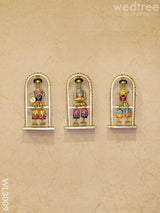 Leg Moving Dolls - Set Of 3 Wl3009 Metal Decor Hanging