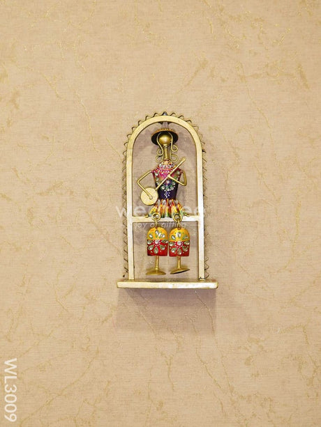 Leg Moving Dolls - Set Of 3 Wl3009 Metal Decor Hanging