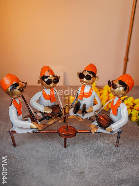 Metal Musicians Band Set - Wl4044 Decor Showpiece