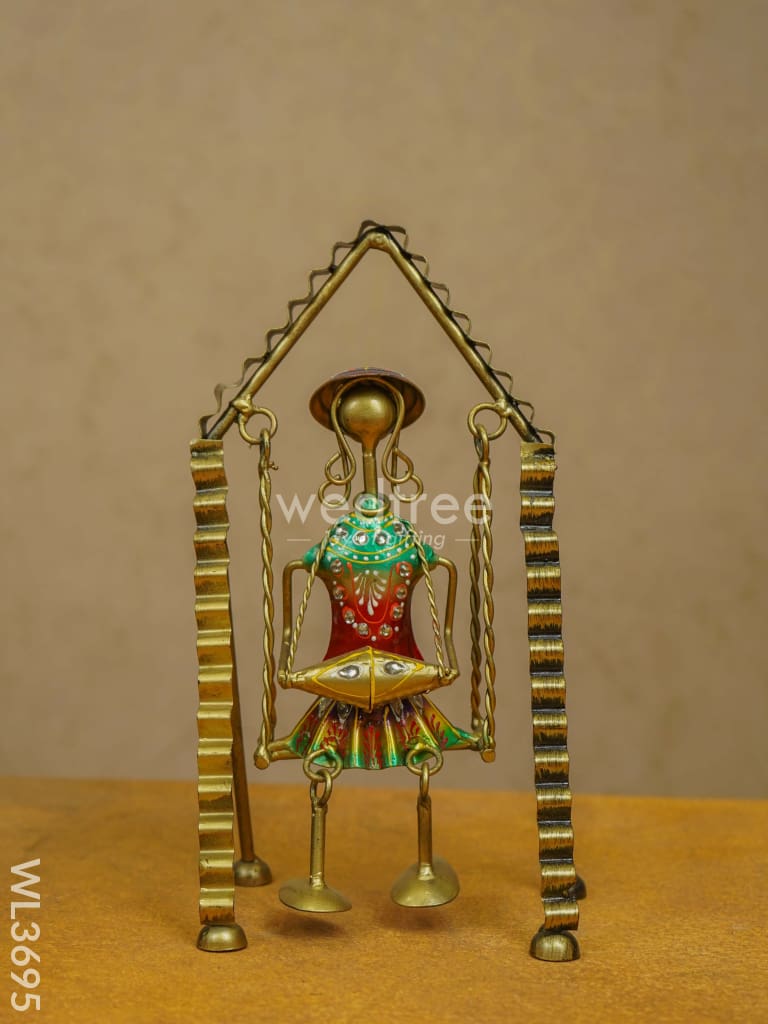 Metal Leg Moving Musicians - Set Of 3 Wl3695 Decor Showpiece