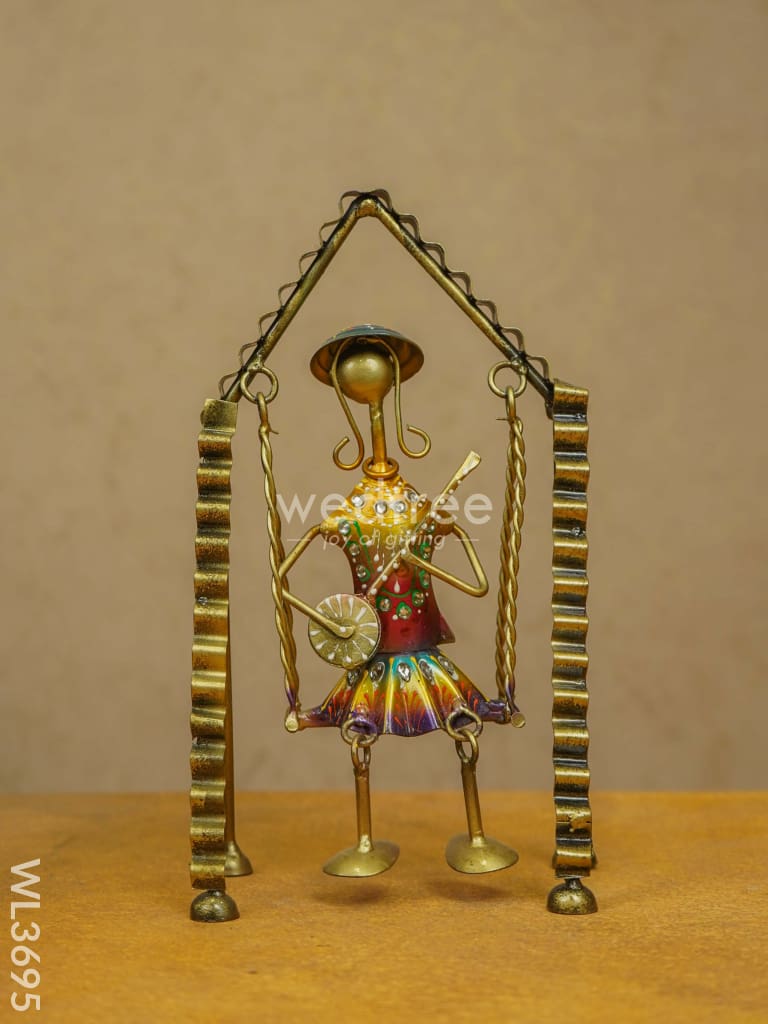 Metal Leg Moving Musicians - Set Of 3 Wl3695 Decor Showpiece