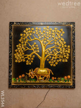 Metal Tree With Cow Frame - Wl3544 Decor Hanging