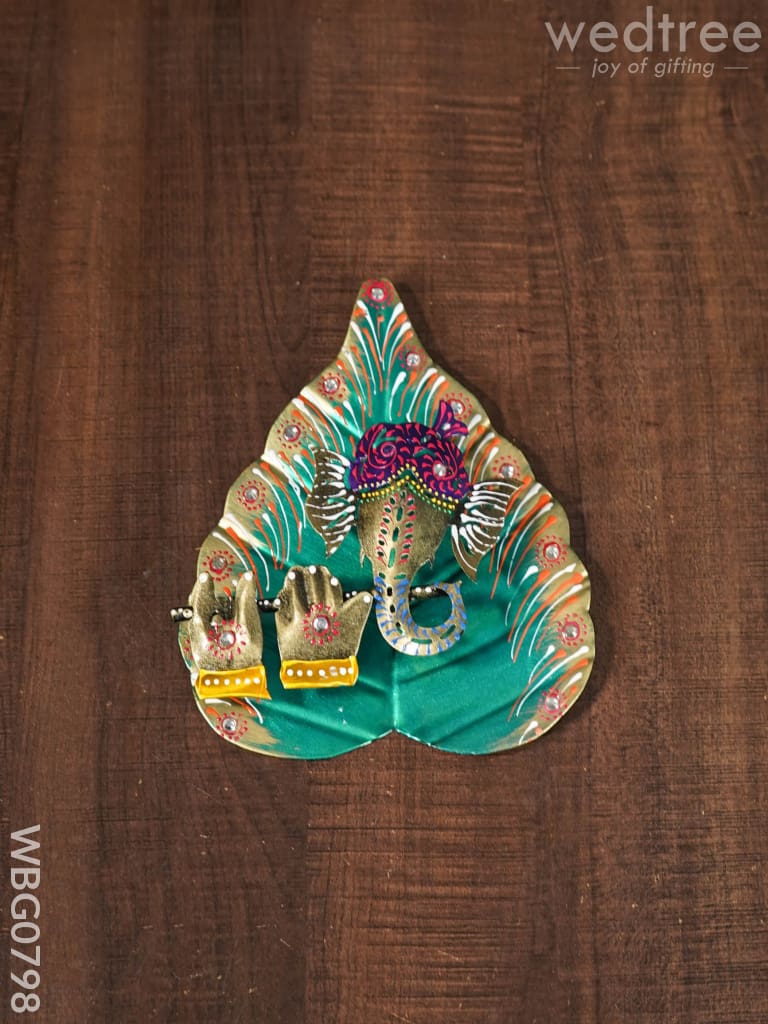 Metal Wall Hanging Ganesha - Wbg0798 Home Decors