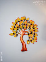 Metal Wall Hanging Tree With Yellow Leaves - Wl4038 Decor Showpiece