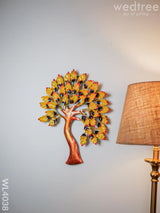 Metal Wall Hanging Tree With Yellow Leaves - Wl4038 Decor Showpiece