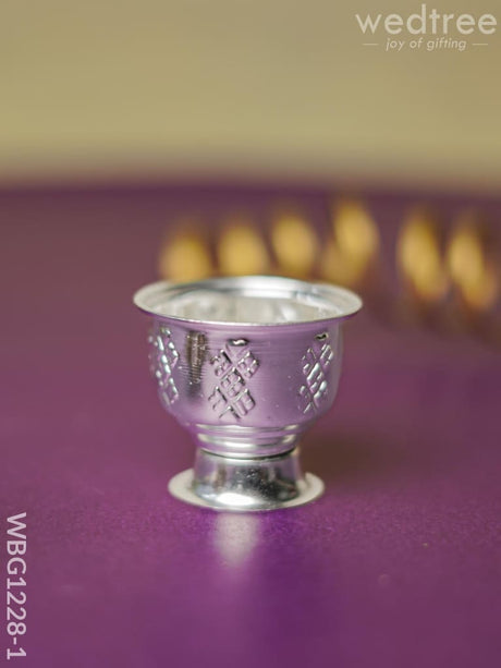 Geman Silver Mini Kumkum Bowl - Wbg1228 Holders