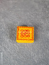 Miniature Wooden Manai With Rangoli Design - Wbg1277