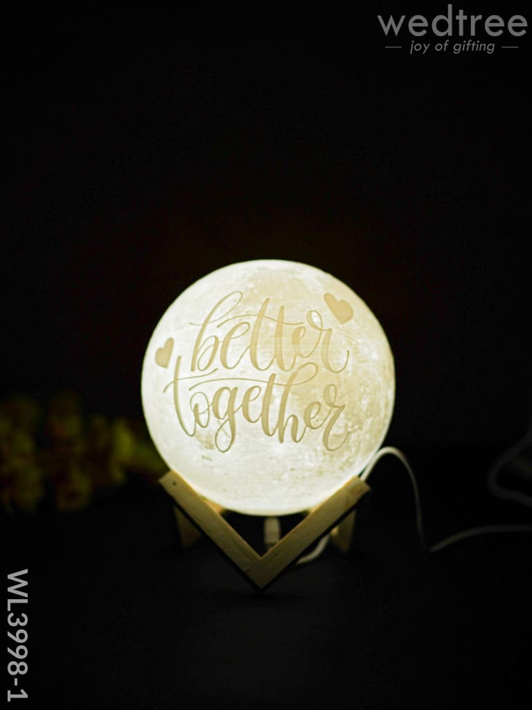 Moon Lamp With Stand & Usb - Wl3998 Personalised Gifts