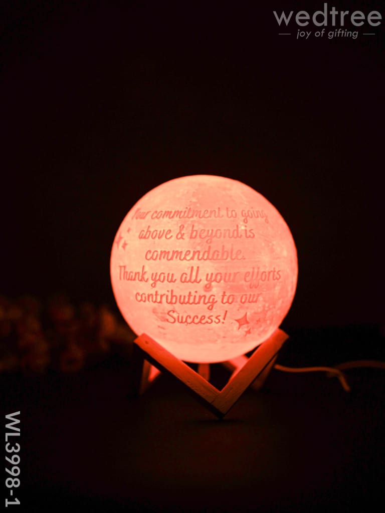 Moon Lamp With Stand & Usb - Wl3998 Personalised Gifts