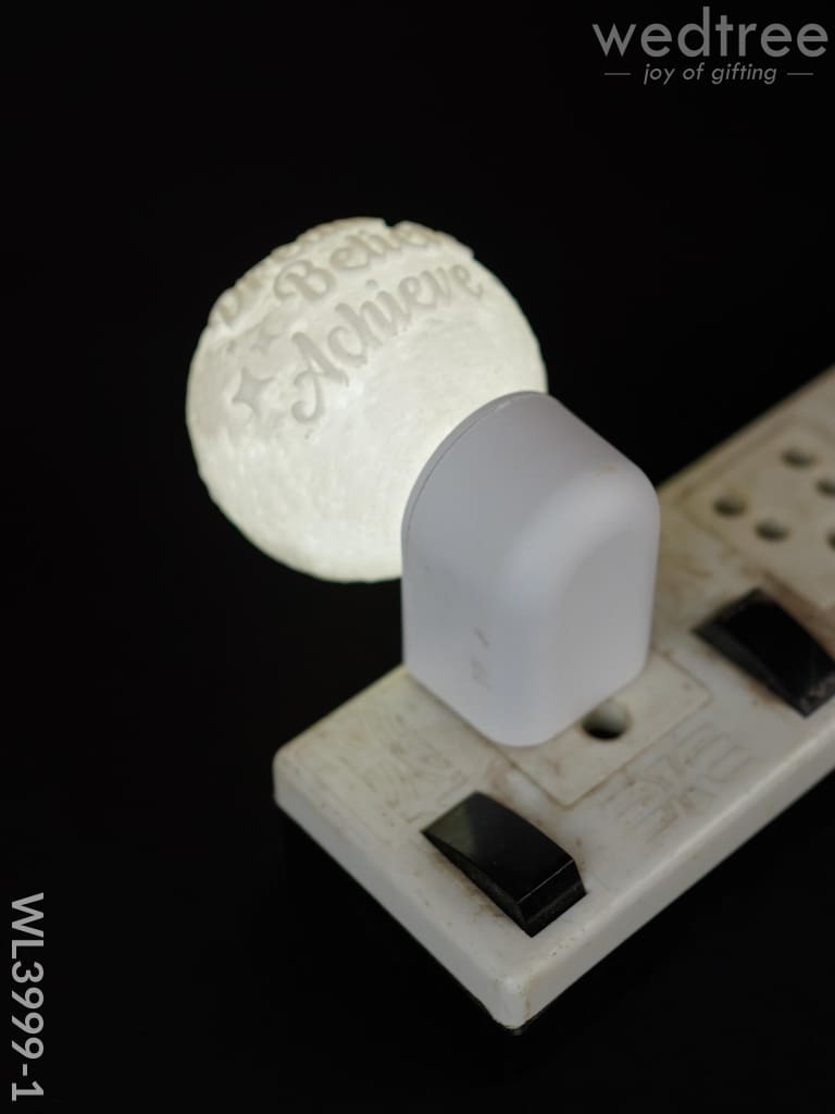 Moon Socket Lamp With Personalised Engraving - Wl3999 Gifts