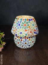 Mosaic Glass Table Lamp - 6 Inch Wl0410 Blue Pottery