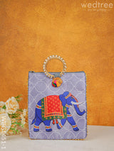 Multi Color - Elephant Digital Printed Hand Bags Wbg1451 Fabric Bags