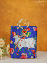 Multi Color - Pichwai Digital Printed Hand Bags Wbg1450 Fabric Bags