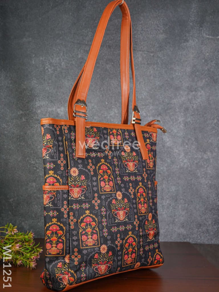 Multi Designed Hand Bag - Wl1251 Printed Fabric Bags