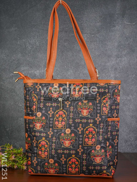 Multi Designed Hand Bag - Wl1251 Printed Fabric Bags