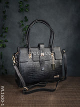 Leather Bag With Flip Lock - Wl1630 Handbags