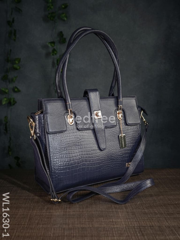 Leather Bag With Flip Lock - Wl1630 Handbags