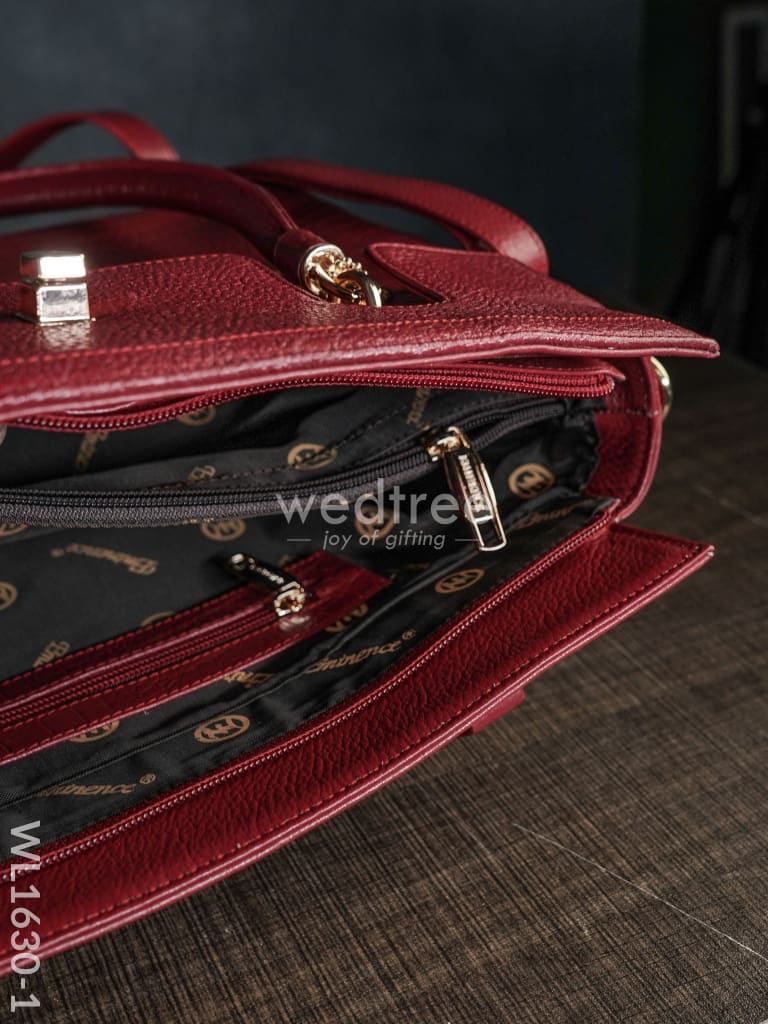 Leather Bag With Flip Lock - Wl1630 Handbags