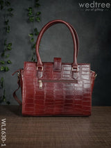 Leather Bag With Flip Lock - Wl1630 Handbags