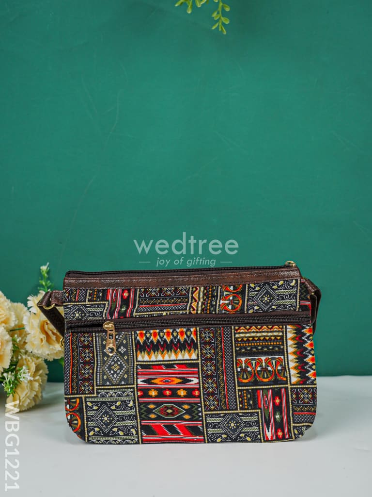 Multi Printed Design Sling Bag - Wbg1221 Hand Bags