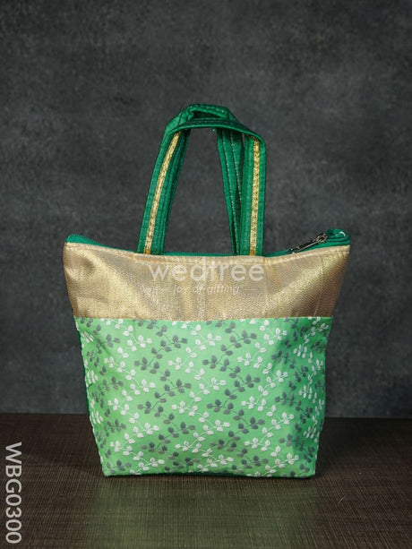 Multicolor Handbag With Printed Leaf Work - Wbg0300 Hand Bags