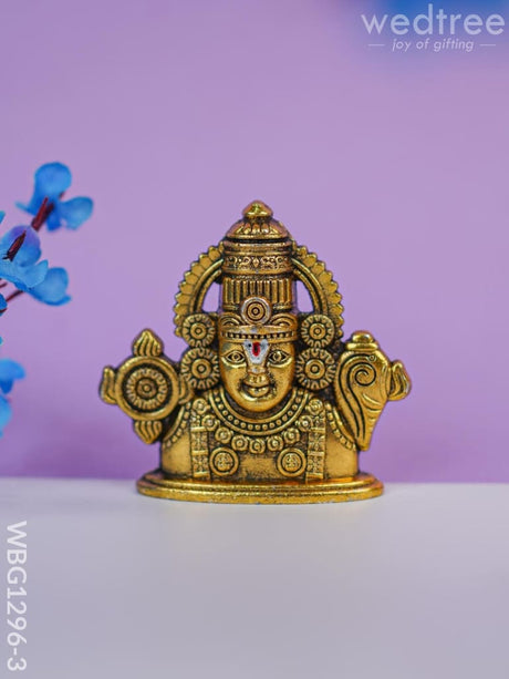 Zinc Alloy Balaji Idol - Wbg1296 Gold Antique Murti Rg